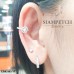 ต่างหูเพชรแฟชั่น เอียร์คัพ (Ear cuff) น้ำ100 ER02485