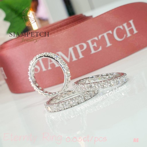 แหวนเพชรรอบ (Eternity Ring) น้ำ100 ER05425