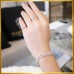 สร้อยข้อมือเพชรรอบ Heart shape สี 100 BL01171