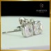 ต่างหูเพชร Asscher cut ข้างละ 1.01+1.08 กะรัต สี 93 รับรองสถาบัน GIA ER03011