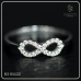 เเหวนเพชร infinity ring 0.10 กะรัต น้ำ100 RI04432