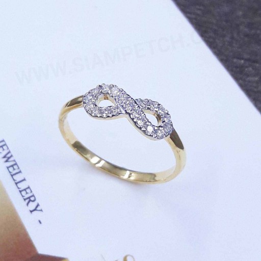 แหวนเพชร infinity ring น้ำ100 RI03795